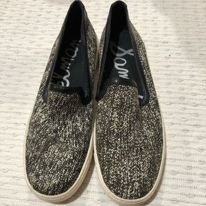 Sam Edelman Becker slip-on sz 8 black/white tweed
